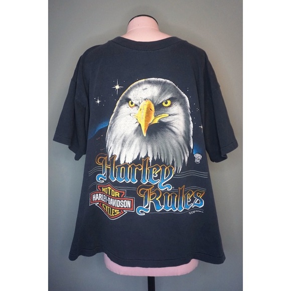 Harley-Davidson Other - HARLEY DAVIDSON Harley Rules Vintage Eagle Shirt